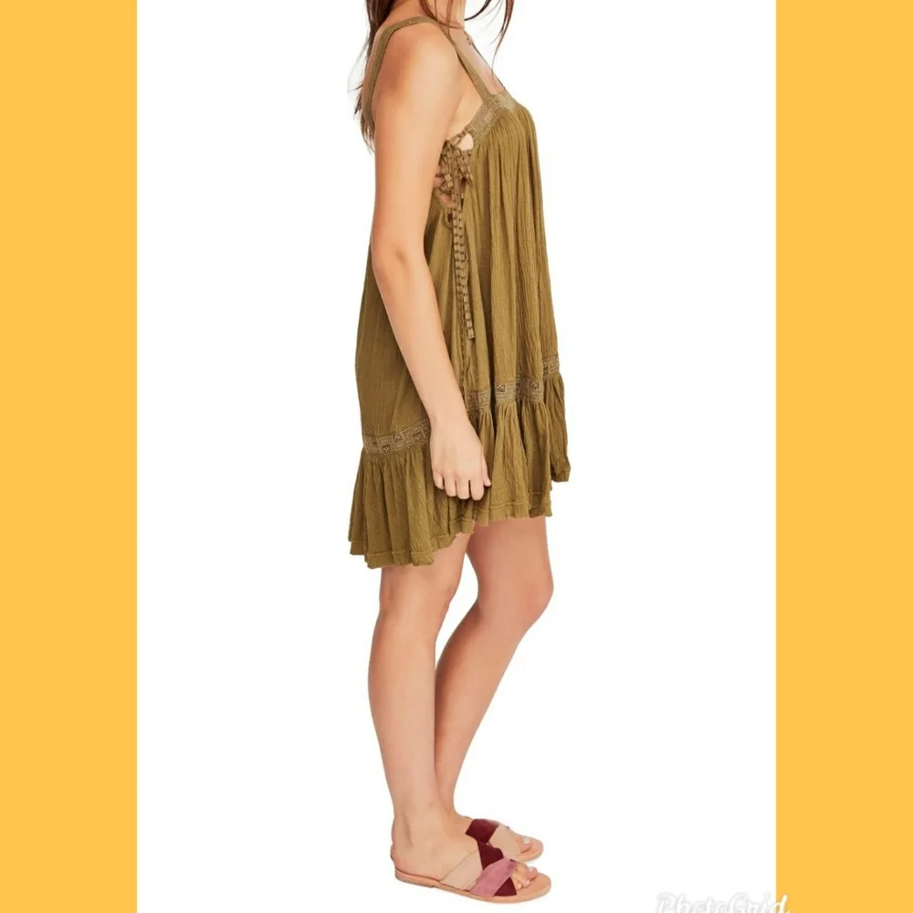 NWT Free People Sweet Thing Tunic Crochet Trim Dress/Top XS